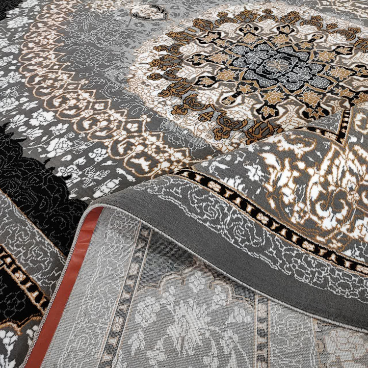 فرش صدرا فیلی 500 شانه تراکم 1500 با طراحی خاص و رنگ ملایم فیلی، گزینهای ایدهآل برای اتاق پذیرایی و اتاق خواب