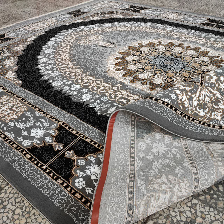 نمای نزدیک از فرش صدرا فیلی 500 شانه تراکم 1500 با رنگ فیلی ملایم و نقش برجسته، انتخابی عالی برای دکوراسیون داخلی منزل