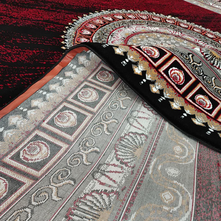 جزئیات بافت فرش ۵۰۰ شانه ونیز لاکی با تراکم ۱۵۰۰ و نخ پلیاستر براق و مقاوم