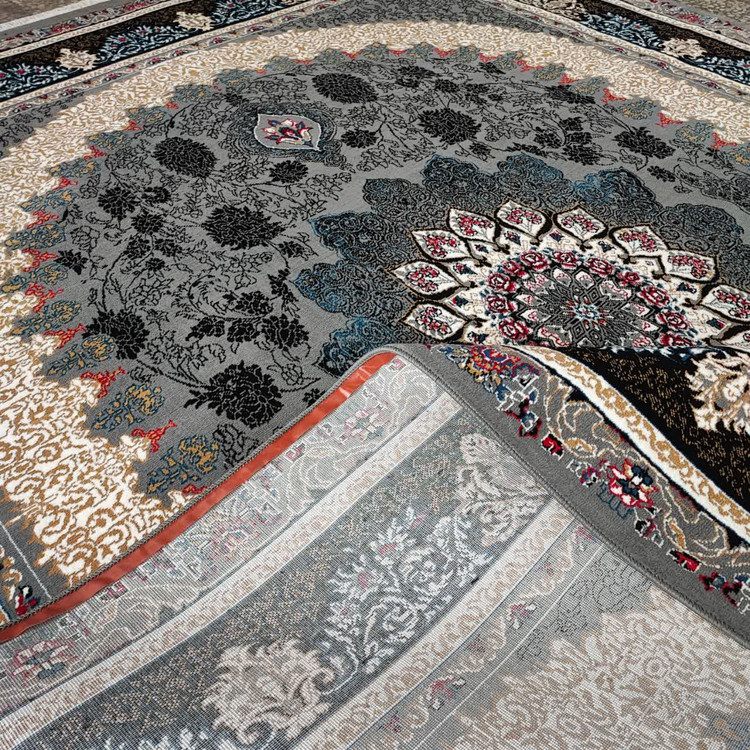 نمایی از فرش سیتا فیلی 500 شانه تراکم 1500 با طراحی ساده و رنگهای فیلی و خاکی، مناسب برای انواع دکوراسیون داخلی