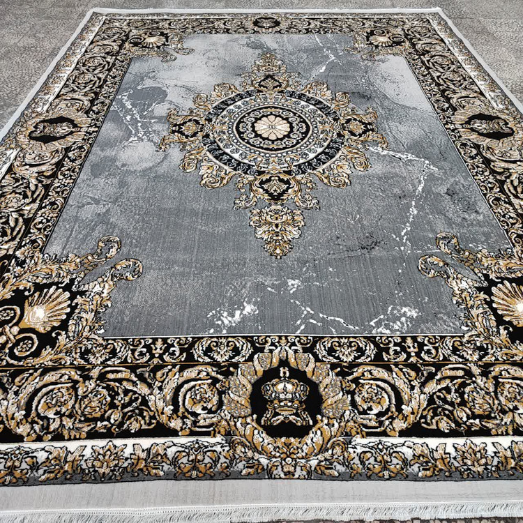 فرش طرح 700 شانه ژیوا نقره ای