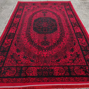 فرش رنگ لاکی طرح 700 شانه