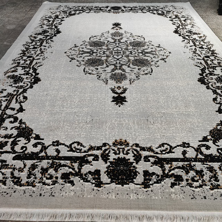 فرش 500 شانه رنگ نقره ای