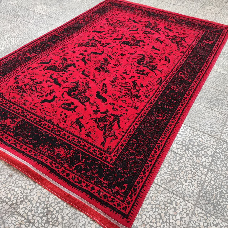فرش لاکی مدل شکارگاه